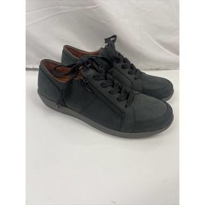Vionic Womens Abigail Black Casual Flats Size 7 (5795473) Lace Zip Up Weather